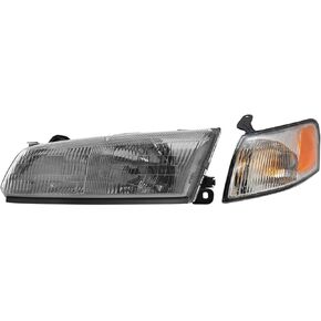 TRQ Driver Side Lighting Kit Compatible with 1997-1999 Toyota Camry TO2502117 TO2530126 TO2531126 TO2533103