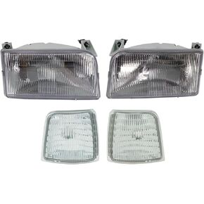 TRQ Driver & Passenger Side Lighting Kit Compatible with 1992-1996 Ford Bronco F-150 1992-1997 F-250 F-350 FO2502118 FO2503114 FO2550110 FO2551108