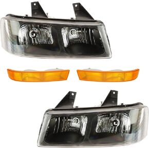 TRQ Driver & Passenger Side Lighting Kit Compatible with 03-14 Express 1500 03-23 Express 2500 Express 3500 Savana 1500 Savana 2500 Savana 3500 GM2502233 GM2503233 GM2520110 GM2520188 GM2521188
