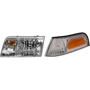 TRQ Driver Side Lighting Kit Compatible with 1998-2011 Ford Crown Victoria FO2502146 FO2502200 FO2520147