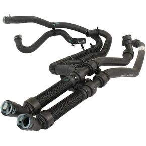 APDTY 160553 Engine Heater Hose Inlet & Outlet Assembly (Upgraded Metal Y Split) Compatible With 2015-2017 Ford F-150; Inlet and Outlet (Replaces KH874, FL3Z18472K)