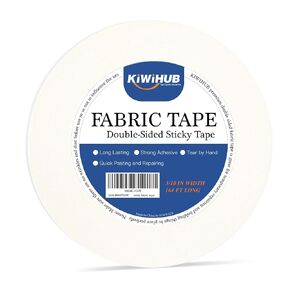 Heavy Duty Fabric Tape - Double-Sided Tape Strong Adhesive Cloth Tape Press-on Tape,Hem Tape No Sewing, Gluing, or Ironing - 3/10 Inch x 164 Feet
