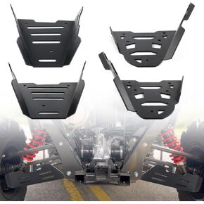 Front and Rear A-Arm Guards, UTV 4mm Aluminum A-Arm Skid Plates Compatible with Pioneer 700 700-4 2017-2025