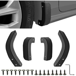 Mud Flap Delete for 2019-2024 Chevy Silverado 1500-13002 Mud Guards, Mudflaps Delete Compatible with Chevrolet Silverado 1500 Accessories Front & Rear Mudflap Replacement Kit