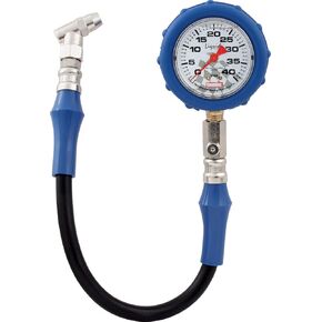 QuickCar Racing Products 56-041 Tire Pressure Gauge with Swivel Chuck and Relief Valve