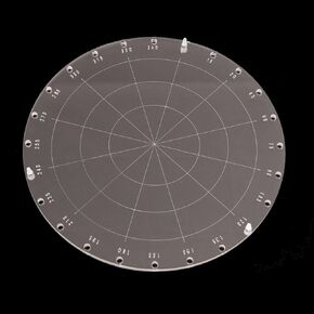 LZBRDY 9.1 Inch Diameter Circle Acrylic Stamping Blocks, Stamping Tool for Card Making Scrapbooking Stamp and Spin Tool