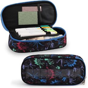 Unicorn Large Capacity Pencil Case Pen Pouch Organizer Canvas Pencil Bag with Handle School Supplies for Teen Girls-Pink