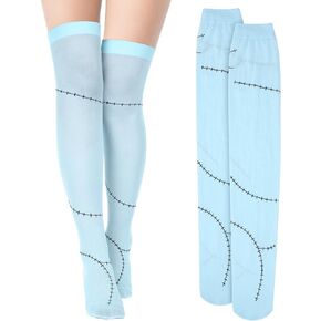 Halloween Sally Socks Costume Sally Stockings Scars Printed Socks Halloween Nightmare Costume Dress Up