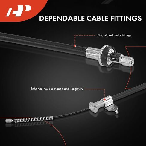 A-Premium Rear Driver Side Parking Brake Cable Assembly Compatible with Nissan Models: Rogue 2008-2013 - Replace# 36531JM000 in Saudi Arabia