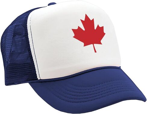 Gooder Tees - Canadian Maple Leaf - O Canada Patriot Pride - Vintage Retro Style Trucker Cap Hat in Saudi Arabia