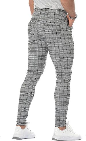 CANGHPGIN Mens Dress Pants Slim Fit Stretch Tapered Skinny Chinos Pants Men Business Casual Pants in Saudi Arabia