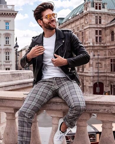 CANGHPGIN Mens Dress Pants Slim Fit Stretch Tapered Skinny Chinos Pants Men Business Casual Pants in Saudi Arabia