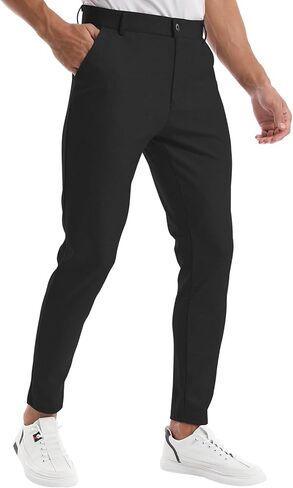 CANGHPGIN Mens Dress Pants Slim Fit Stretch Tapered Skinny Chinos Pants Men Business Casual Pants in Saudi Arabia