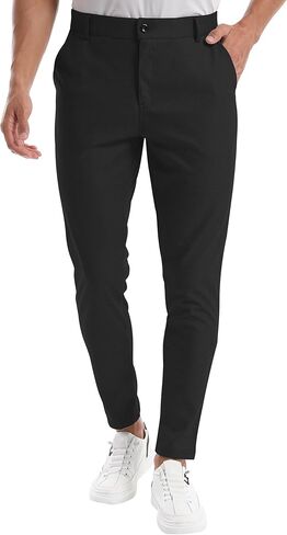 CANGHPGIN Mens Dress Pants Slim Fit Stretch Tapered Skinny Chinos Pants Men Business Casual Pants in Saudi Arabia