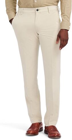 Izod Men's Non-Iron Stretch Straight Fit Flat Front Traveler Chino Pant in Kuwait
