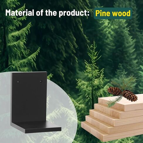 Small Floating Shelf for Wall,Mini Wall Ledges Shelves Wooden Set of 2,Plants Hanging Storage Display Decor Indoor for Living Room Bedroom Bathroom Kitchen Office Decoration (Rustic Walnut) in Kuwait