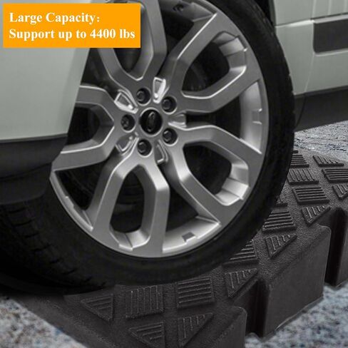 qtlcohd 4 حزمة سلالم كبح 2 "ارتفاع الارتفاع الثقيلة درب كبح سلالم عتبة المحمولة سلالم المسار سلالم خطوة صغيرة للسيارات والكراسي المتحركة والدراجات والدراجات النارية in Kuwait