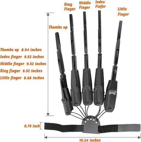 Halloween Articulated Fingers, Articulated Finger Extensions with Gloves, Hand Claws for Halloween Costume, Halloween Hand, Need to Assemble Finger Extension, Fits Most Fingers Sizes, 1 Pair Black in Saudi Arabia