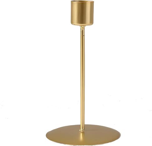 Matte Candle Holders Set of 3,Premium Metal Candlestick Holders for Table or Mantel Decor Centerpiece,Dinning, Party, Fits 3/4 inch Thick Candle&Led Candles (Black) in Saudi Arabia