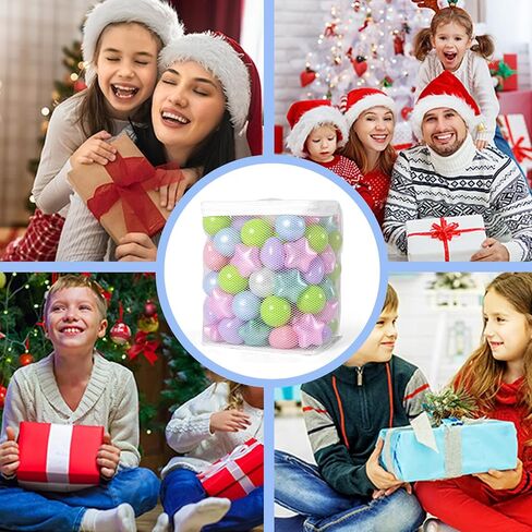 GOGOSO Ball Pit Balls,Plastics Balls for Ball Pit, Stars Hearts Shapes, Pastel Ball for Toddlers Kids Party and Friendship Bracelet Banner Xmas Tree Decor in Saudi Arabia
