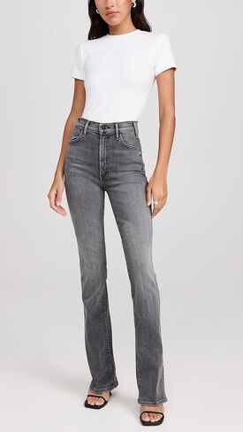 بنطلون جينز The Hustler ذو الكعب النسائي من MOTHER in Kuwait