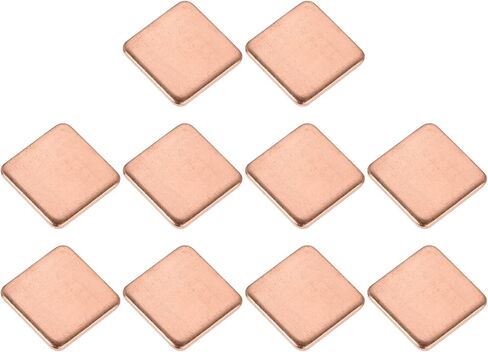 DMiotech 20 حزمة 15 × 15 × 0.1 مم مجموعة وسادة نحاسية حرارية IC رقائق غرفة تبريد تبريد الرقائق لتبريد الكمبيوتر المحمول in Kuwait