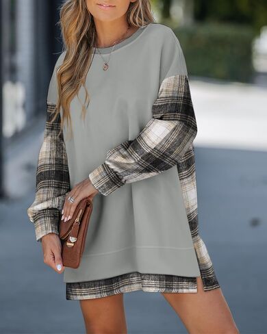 CHICME BEST SHOPPING DEALS Chic Me Womens Long Sleeve Zipper Slit Sweatshirt Casual Pullover Zipper Hoodies in Saudi Arabia