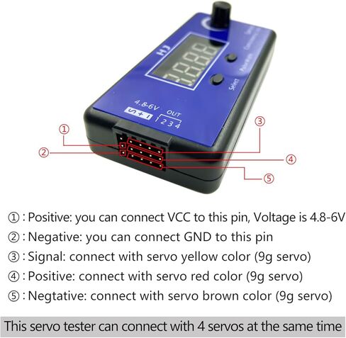 MEIVIFPV RC جهاز اختبار المؤازرة الرقمية ESC اختبار الاتساق لطائرة RC هليكوبتر RC سيارة محرك معزز خنق العرض in Kuwait