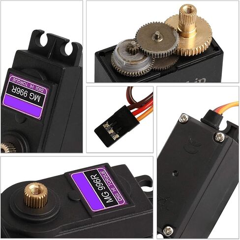 WST Tower P MG996 MG996R Analog Servo 360° High Speed Metal Gear Torque Servo Motor Compatible for JR Futaba HPI RC Robot Quadcopter Drones Helicopter Airplane Boat x 2 PCS in Kuwait
