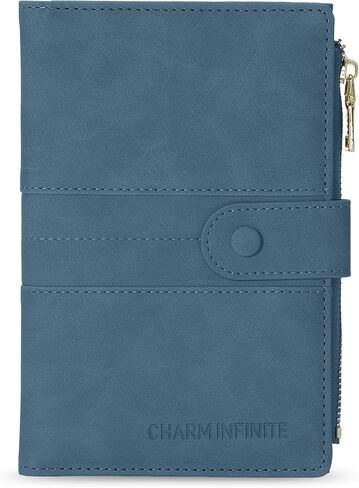 Passport Holder for Women Men Slim RFID Blocking Travel Passport Cover Wallet Purse with Zipper Pocket and Vaccine Card Slot in Kuwait