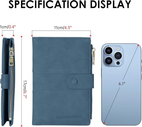 Passport Holder for Women Men Slim RFID Blocking Travel Passport Cover Wallet Purse with Zipper Pocket and Vaccine Card Slot in Kuwait