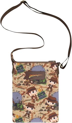 Loungefly Funko Pop! Indiana Jones: Raider of The Lost Ark All Over Print Passport Bag in Saudi Arabia