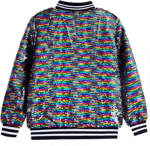 سترات للأولاد مزيّنة بالترتر وياقة مخططة للأطفال، معطف لامع لأعياد الميلاد، ملابس للأولاد لامعة in Kuwait