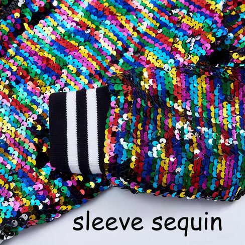 سترات للأولاد مزيّنة بالترتر وياقة مخططة للأطفال، معطف لامع لأعياد الميلاد، ملابس للأولاد لامعة in Kuwait