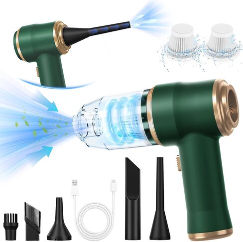 Mini Car Vacuum 9500Pa Portable Cordless Handheld Vacuum, Vacuum Cleaner and Air Duster with 3 Filter for Car, Sofa, Office, Pet, Home in Saudi Arabia