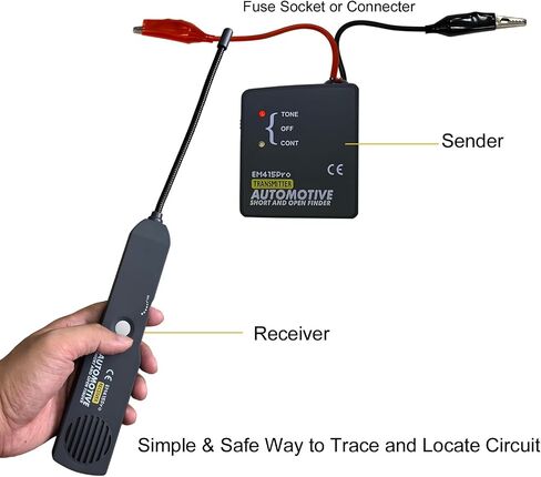 Automotive Short & Open Finder Electrical Circuit Tester Cable Wire Breaker Tracker Generator Circuit Finder Detector Tone Generator Circuit Fault Finder DC 6-42V Car Diagnostic Probe Tool in Saudi Arabia