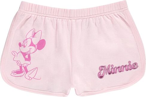 DISNEY Girls Minnie Mouse Crewneck Sweatshirt and Shorts Clothing Set- Little and Big Girl Sizes 4-16 in Saudi Arabia
