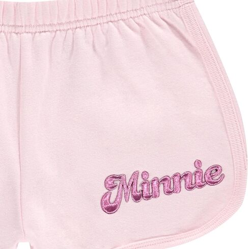 DISNEY Girls Minnie Mouse Crewneck Sweatshirt and Shorts Clothing Set- Little and Big Girl Sizes 4-16 in Saudi Arabia
