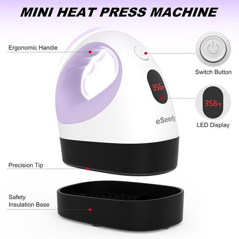 eSeedy Mini Heat Press Machine with LED Display for Heat Transfer Crafts in Saudi Arabia