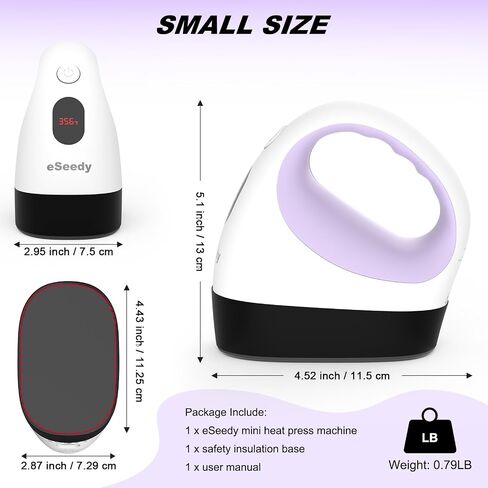 eSeedy Mini Heat Press Machine with LED Display for Heat Transfer Crafts in Saudi Arabia