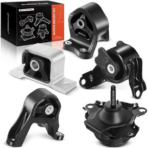 A-Premium 5PCS Engine Motor Mount and Transmission Mount Set Compatible with Honda CR-V 1997 1998 1999 2000 2001 L4 2.0L, Automatic Transmission