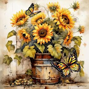 WUDWL Diamond Painting Kits for Adults - Vase DIY 5D Diamond Art Kits Full Drill Diamond Dots Paintings with Diamonds Gem Art and Crafts Home Decor 12x16inch ﻿ ﻿