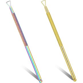 2 Pcs Scratch off Tool, Lottery Ticket Scratcher Tool, Metal Scratcher Tool, Lottery Ticket Holders, Scratch off Tool Backscratchers Scratch off the Hard to Remove Pin Numbers on Present Cards
