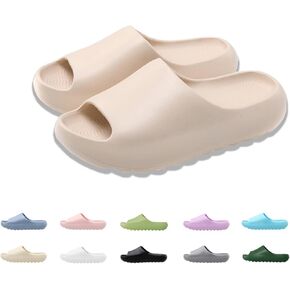 FUUPNN Cloud Slides for Women Men Adult Non Slip Slides Comfortable Lightweight House Slippers Open Toe Shower Shoes Indoor&Outdoor