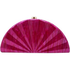 Women Fan Shell Acrylic Clutch Purse Marble Evening Bag Unique Handbag Cute Shell Clutch Wedding Purse for Party