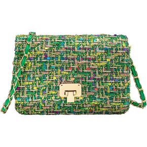 Small Quilted Shoulder Bag for Women Mini Clutch Purses Handbag Evening Bag Trendy Cross body Bags, with Chain Strap in Kuwait