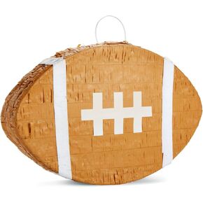 BLUE PANDA - Game Day Football Pinata for Sports Party Decorations, Birthday Supplies for Boys (Small, 16.5 x 2.9 x 10.6 in)
