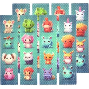 for Anxiety Relief and Focus, 8 Sensory Strips, Bumpy Texture, Gradient, Tactile Fidget S1