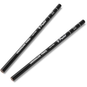 Pasler® Underglaze Pencil, Pottery Pencil for Bisque or Pottery - Underglaze Pencil set, Pack of 2 Black