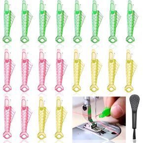 Fish Mouth Sewing Machine Needle Threader Automatic Sewing Needle Threader Simple Needle Threader Quick Sewing Machine Loop Needle Threaders Tool Automatic Simple Threaders for Small Eye Needles (10)